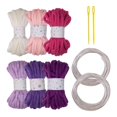 thumbnail image 1 of HILABEE 6 Pieces Knitted Yarn Handcrafting 5M Colorful Cushion Home Decor Craft Yarn A, 1 of 9