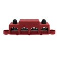thumbnail image 1 of Miulika 4 Post Power Distribution Block with Cover 250 Amp Rating 48V Solar Wiring Heavy Red M10, 1 of 5