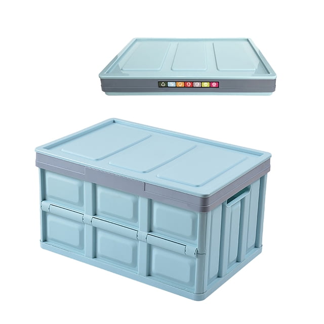 Amzcrzy Storage and Organization Storage Storage 30L Thickened Car Folding Storage Box Large Capacity Easy Carry Storage Box Home Storage Organization and Storage Storage Container Storage Bins