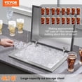 thumbnail image 2 of VEVOR Drop in Ice Chest, 20"L x 16"W x 13"H Stainless Steel Ice Cooler, Commercial Ice Bin with Hinged Cover, 40 qt Outdoor Kitchen Ice Bar, Drain-pipe and Drain Plug Included, 2 of 9