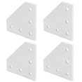 thumbnail image 3 of Joining Plate, Excellent Craftsmanship 5-Hole Joining Plate 5-hole Placement Strong And Durable With 4pcs For Worker For Construction Industry 2020L Shape,3030L Shape,4040L Shape, 3 of 8