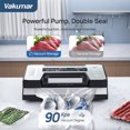 thumbnail image 4 of Machine de Scellage sous Vide Liquide, 90Kpa Modes de Conservation Sec/humide/liquide, Voyant LED, Design Verrouillé avec Poignée, Coupeur Intégré et Rangement pour Sacs, Plateau d'Égouttement Amovible, 4 of 7