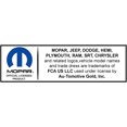 thumbnail image 2 of Automotive Gold License Plate Frame LFW.MOP.EC Mopar Wide Body; Laser Etched; Chrome; Stainless Steel; With Model Specific Hardware And Theft Deterrent Cap, 2 of 3