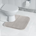 thumbnail image 4 of Bathroom Rugs and Mats Sets,Foam Bath Mat U Shape Toilet Mats Bathroom Rugs Soft Comfortable Water Drying Absorption Non-Slip Thick Machine Washable Easier to Dry Dark, 4 of 7