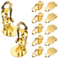 thumbnail image 3 of Miangastore 20 Pcs Clips d'Oreille sur Boucles d'Oreilles Convertisseur Plat Rond Composants de Boucle d'Oreille Outils de Bijoux pour Bricolage Boucle d'Oreille Aucun Percé (10mm, Doré), 3 of 8
