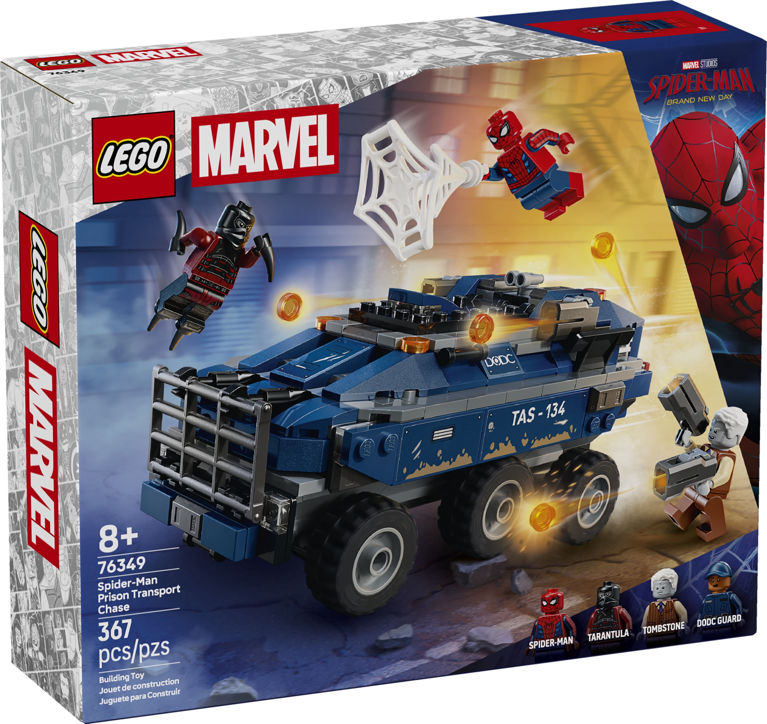 LEGO Marvel La poursuite du fourgon pénitentiaire de Spider-Man 76349