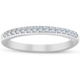 thumbnail image 1 of Bague de Mariage en Diamant 1/4 Ct en Or Blanc 10 K, 1 of 1