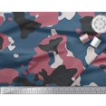 thumbnail image 3 of Soimoi Rayon Fabric Two Tone With White Camouflage Decor Fabric Printed Yard 56 Inch Wide, 3 of 3