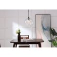 thumbnail image 2 of Living District LD2283 Gibson 1 Light Black & Clear Glass Pendant, 2 of 4