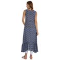thumbnail image 4 of Phagun Kurti Évasé Imprimé Indo Western pour Femmes Sans Manches Tenue Traditionnelle Indienne, 4 of 7