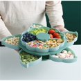 thumbnail image 4 of Dvkptbk serving plate Divided Serving Tray That Spins - Perfects for Snacks, 4 of 4