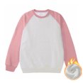 thumbnail image 2 of cfhntfmh Chandail à Col Rond pour Hommes Mode à Blocs de Couleur Manches Longues Chandail à Enfiler Hauts Chaud en Molleton Chandails de Base Automne Hiver Manteau, 2 of 6