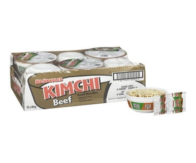 Mr Noodles Soup Beef Kimchi 86 GR/2.28 LBS (12/Case)