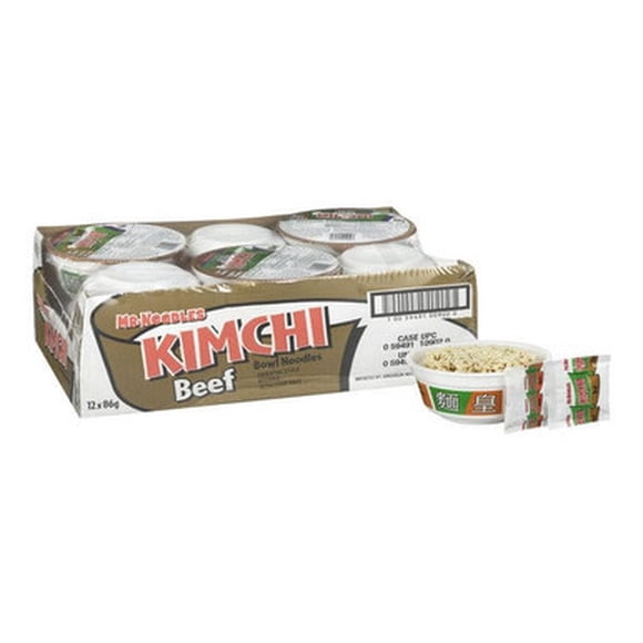 Mr Noodles Soup Beef Kimchi 86 GR/2.28 LBS (12/Case)