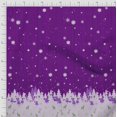 thumbnail image 3 of Soimoi Cotton Voile Fabric Cedar Tree & Snowflake Panel Decor Fabric Printed Yard 42 Inch Wide, 3 of 3