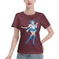 thumbnail image 1 of T-Shirt Basique à Manches Courtes pour Femmes Sailor Moon Mizuno Ami, 1 of 6