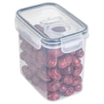 thumbnail image 1 of WHEANG 5 Size Single Clear Plastic Storage Jars Vacuum Proof Fresh Storage Airtight Jars Kitchen Airtight Jars With Lids Proof Crispers, 1 of 3