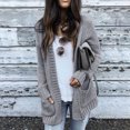 thumbnail image 2 of Timegard Cardigan for Women Long Sleeve Knitted Jackets Coat Open Front Outwear Fall Winter Solid Color, 2 of 6