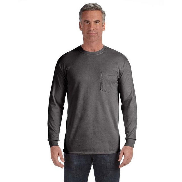 Comfort Colors T-Shirt à Manches Longues pour Adulte avec Poche