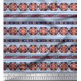 thumbnail image 1 of Soimoi Poly Georgette Fabric Ikat Southwestern Print Sewing Fabric Yard 52 Inch Wide, 1 of 3