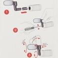 thumbnail image 1 of VONKY Wide Angle Mirror Rearview Glass Handy Installation Supplies Decoration Mirrors Decorative Accessories Handlebar Cycling Bike Blue 1Set, 1 of 6