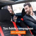 thumbnail image 2 of Universal Car Seat Covers Black Red Universal Car Seat Cover Set Front and Rear Seat Covers Interior Accessories Gadget, 2 of 4