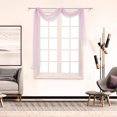 thumbnail image 3 of 1Pcs Voile Curtain Swags All Colours Pelmet Valance Net Curtains Voile Swag, 3 of 9