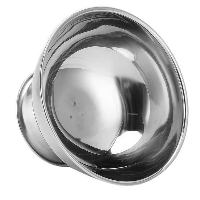Shaving Mug Bowl with an exquisite design, made of premium stainless steel material. The bowl features a large capacity with a widened and deepened design to prevent overflow and create dense, rich foam. Its polished surface and perfect arc provide a sleek, modern look, ideal for men's shaving routines.