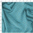 thumbnail image 4 of Soimoi Blue Rayon Crepe Fabric Leaves & Geometric Print Sewing Fabric Yard 46 Inch Wide, 4 of 5