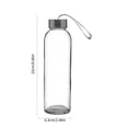 thumbnail image 3 of JMYHOAM Storage Bags 500ml Glass Sports Water Bottle Handy Cup Gift Cup With Lid Water Bottle Home Storage, 3 of 8