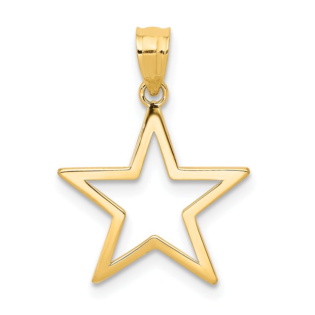 Charme Étoile en Or Jaune 14K