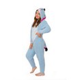 thumbnail image 1 of Disney Winnie l'Ourson Adulte Eeyore Sherpa Costume de Cosplay Combinaison Pyjama LG, 1 of 2
