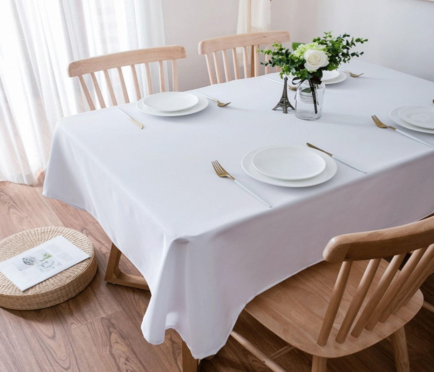 Nappe de table solide 100 % coton Fabstyles Hotel