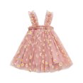 thumbnail image 1 of Cameland Robe d'Été Mignonne pour Bébés Filles, Douce, à Bretelles, Sans Manches, Imprimée de Fleurs, en Dentelle, 1 of 2