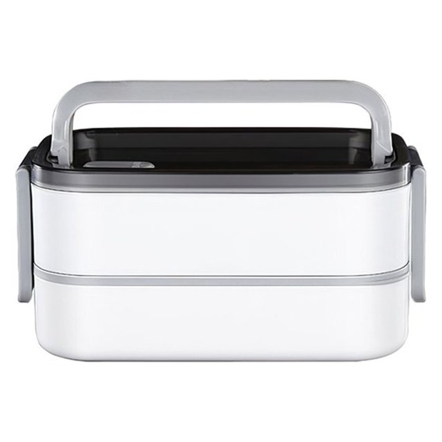 Heated Lunch Box 3 Layers Insulated Lunch Container Leak-Proof Thermal Bento Box Every Parts Detachable Meal Heater with Handle