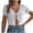 White, variant on Yuyuzo Cropped Cardigans for Women Crochet Short Sleeve Knit Tops Lace up Open Front Lightweight Summer Sweater Cover Ups
