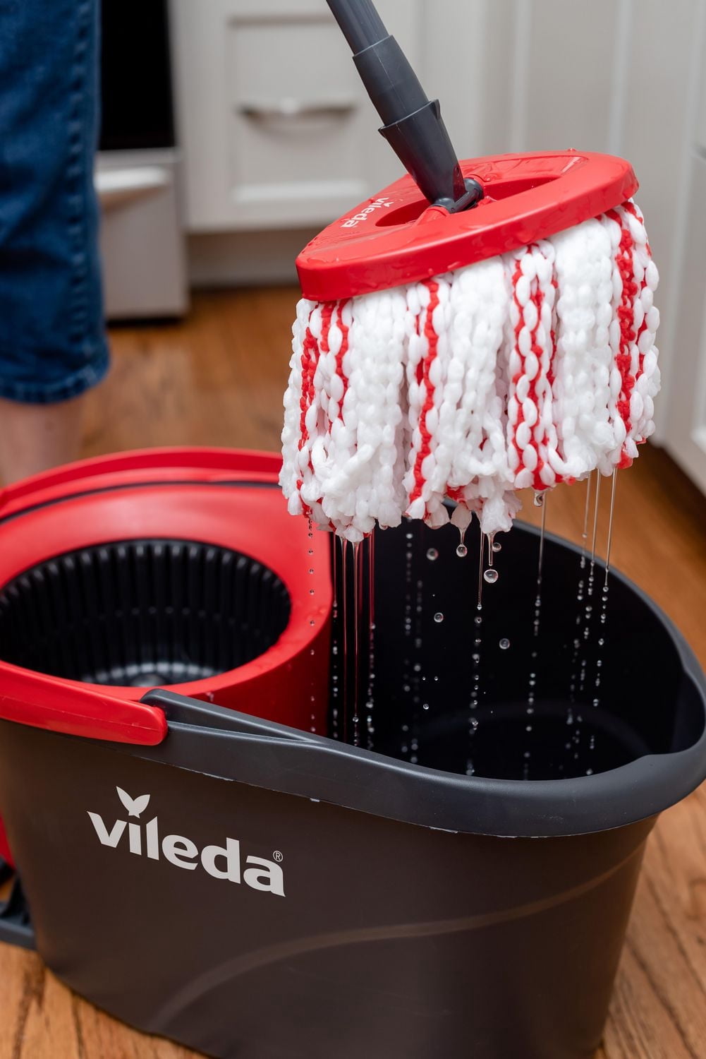 Vileda EasyWring Deep Clean Mop Head Replacement, Washable & Reusable
