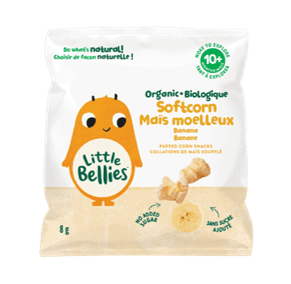Little Bellies Biologique Banane Mais Moelleux 10+ Mois, 8gr