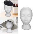 thumbnail image 1 of LPSSTORE Modèle Factice Femme Perruque Présentoir Chapeau en Mousse Support Lunettes Tête Modèle en Mousse Autre, 1 of 6