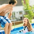thumbnail image 4 of Intex 9.8' x 29.5" Rectangular Frame Above Ground Outdoor Backyard Swimming Pool, 4 of 10