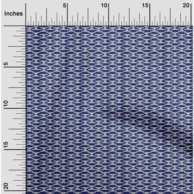 oneOone Tissu Polyester Lycra Triangle Kasuri Tissu Imprimé 1 Yard 56 Pouces de Large