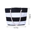 thumbnail image 3 of RXIRUCGD Sac de Plage Estival Tropical à Rayures pour Femmes, Sacs Fourre-Tout Réutilisables, Sac d'Épicerie à Bandoulière avec Poche à Fermeture Éclair, 3 of 7