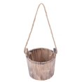 thumbnail image 2 of Rustic Flower Plant Pots, Wall Hanging Barrel Planter Innovative Decorative Weather Resistance  For Garden, 2 of 8