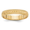 thumbnail image 1 of 14K Yellow Gold 3mm Design Etched Wedding Band, 1 of 3