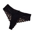 thumbnail image 1 of B91xZ Culotte Femme Respirante en Micro-Maille Bikini, Noir m, 1 of 3