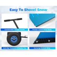 thumbnail image 3 of Garvee Pelle Pousse-Neige pour Entrée, Pelle à Neige Robuste, Lame Inclinée de 29 Pouces Déneigement Efficace en Métal, Manche à Hauteur Réglable à 5 Niveaux, Chasse-Neige pour Trottoir, Bleu, 3 of 9