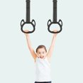 thumbnail image 4 of 1 Set Gym Lifting Ring Sweat-Absorbed Non-slip Adjustable Strap Kids Gymnastic Gym Lifting Ring for Home, 4 of 7