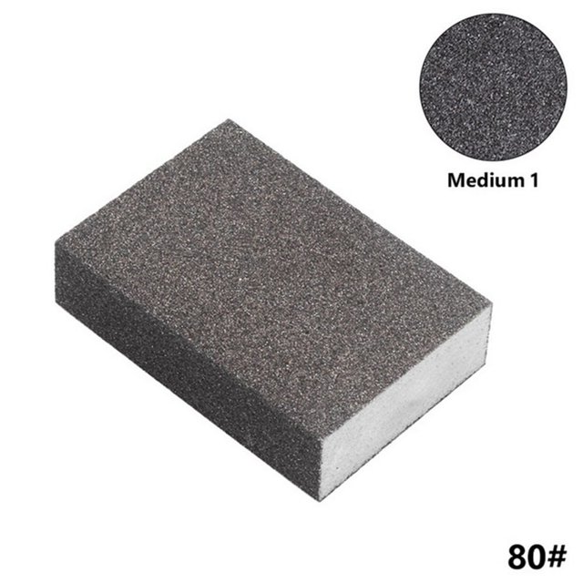 HLONK Grit 80 Éponge de Meulage Murale Bloc de Sable Papier de Sable Brique de Sable Polie