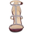 thumbnail image 2 of BLISSFUL STEP Women's Rhinestone Ankle Strap Stiletto High Heels Sandals, 2 of 6
