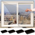 thumbnail image 1 of Tyidzon Moustiquaires de Fenêtre pour Maison Windows Moustiquaire de Fenêtre Réglable Bricolage pour Fenêtre de Maison Patio Noir, 59x79 Pouces, 1 of 7
